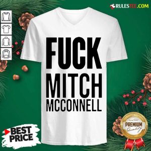 Fuck Mitch Mcconnell V-neck - Design By Rulestee.com