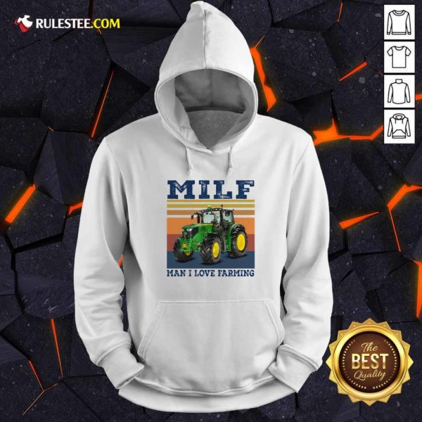 Milf Man I Love Farming Vintage Hoodie - Design By Rulestee.com
