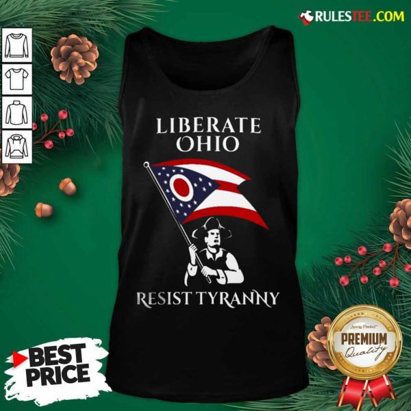 Liberate Ohio Resist Tyranny Tank Top - Design By Rulestee.com