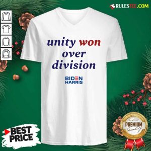 Unity Won Over Division Biden Harris V-neck - Design By Rulestee.com
