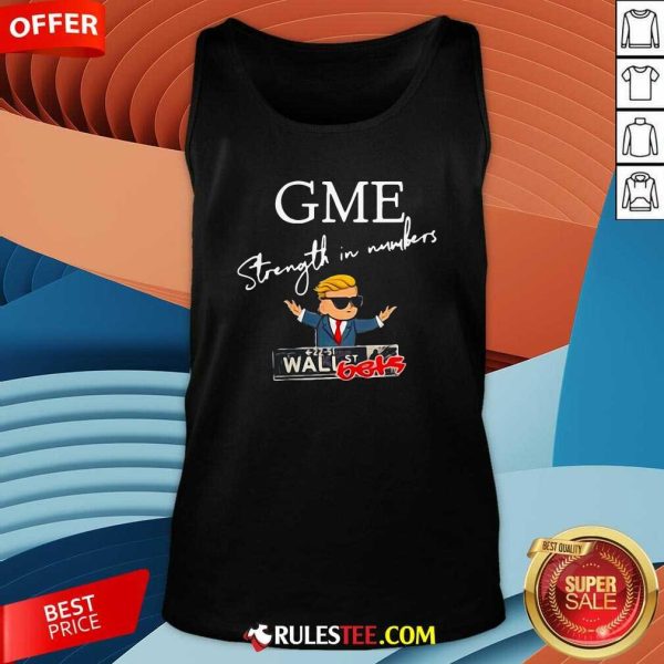 Donald Trump Gme Strength In Numbers Tank Top - Design By Rulestee.com