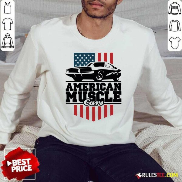 American Muscle Cars Flag Sweatshirt - Design By Rulestee.com