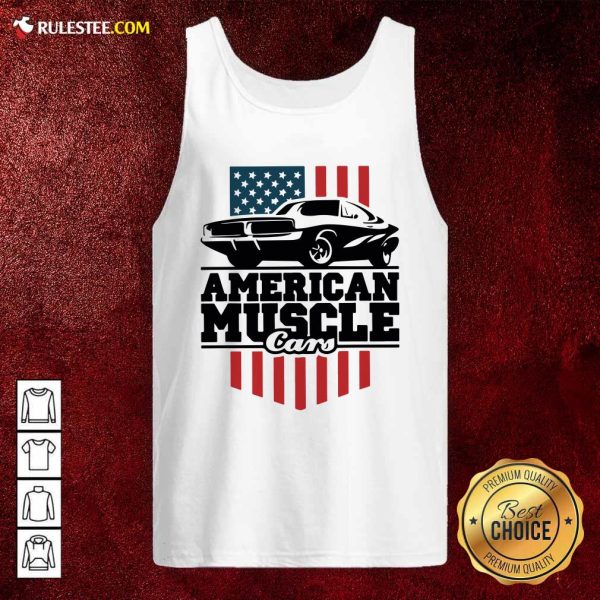 American Muscle Cars Flag Tank Top - Design By Rulestee.com