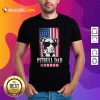 Pitbull Dad American Flag Shirt - Design By Rulestee.com