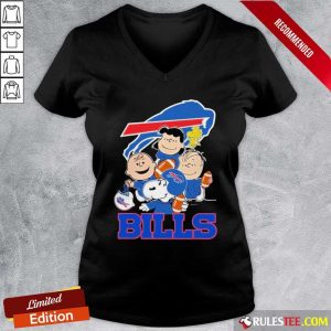 The Buffalo Bills Snoopy The Peanuts Tee Unisex V-neck - Design By Rulestee.com