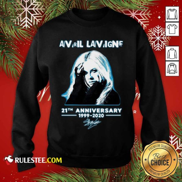 Avril Lavigne 21th Anniversary 1999 2020 Signature Sweatshirt - Design By Rulestee.com