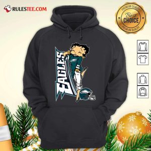 Betty Boop Philadelphia Eagles Football Hoodie - Design By Rulestee.com