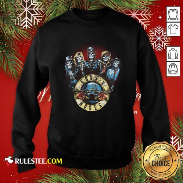 Skeleton Guns N Roses Rock Band Sweatshirt - Design By Rulestee.com