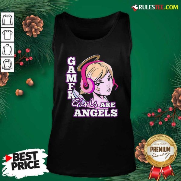 Gamer Girls Are Angels Tank Top - Design By Rulestee.com
