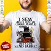 I Sew So I Dont Choke People Save A Life Send Fabric Black Cat Shirt - Design By Rulestee.com