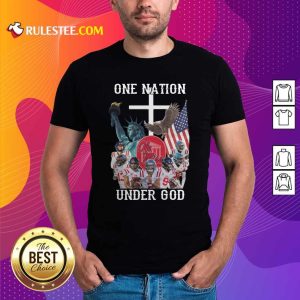 One Nation Under God Ole Miss Football American Flag Shirt - Design By Rulestee.com