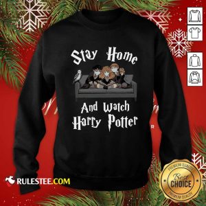 Stay Home And Watch Harry Potter Face Mask Sweatshirt - Design By Rulestee.com