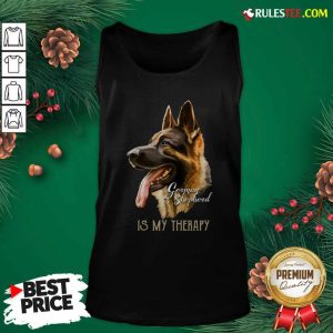 German Shepherd Is My Therapy Tank Top- Design By Rulestee.com