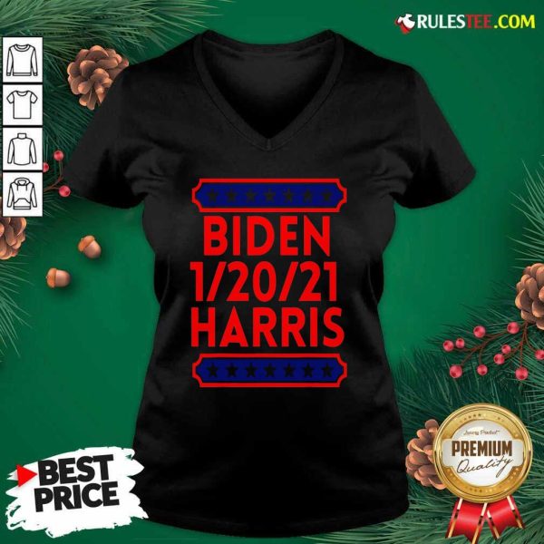 Biden Harris Presidential Inauguration Day 1202021 V-neck - Design By Rulestee.com
