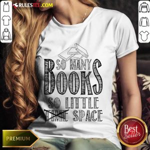 Awesome So Many Books So Little Space Ladies Tee