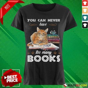 Confident Cats Never Have Many Books Ladies Tee