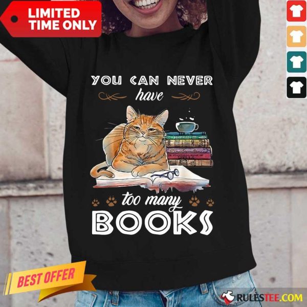 Confident Cats Never Have Many Books Long-sleeved