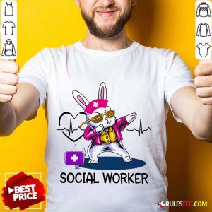 Delighted Bunny Nurse Dab Social Worker Shirt
