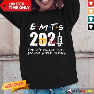 Excited EMTs 2021 SuperHeroes Long-sleeved