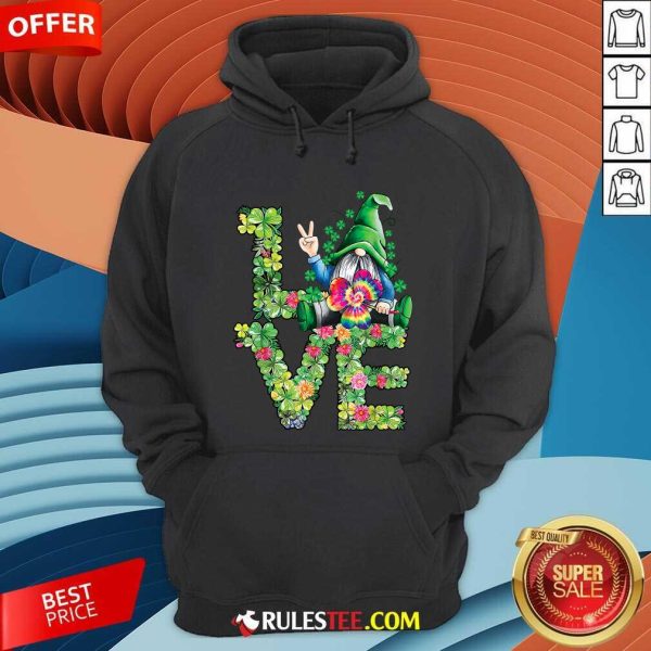 Love Hippie Gnome Happy St Patricks Day Hoodie - Design By Rulestee.com