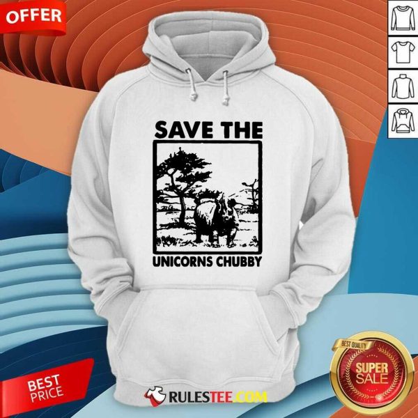 Save The Unicorns Chubby Hoodie - Design By Rulestee.com