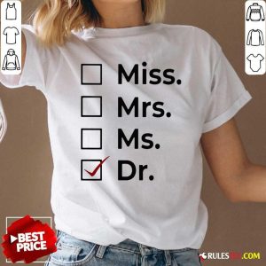 Miss Mrs Ms Dr V-neck - Design By Rulestee.com