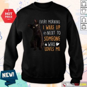 Nice Black Cat Loves Me Great 7 Sweater