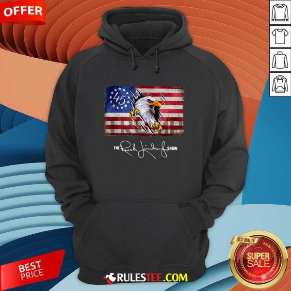 The Rush Limbaugh Show American Flag Hoodie - Design By Rulestee.com