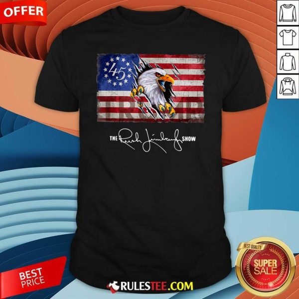 The Rush Limbaugh Show American Flag Shirt - Design By Rulestee.com