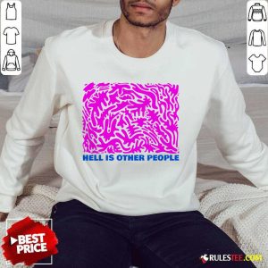 Overwhelmed Hell Other People Pink 2021 Sweater