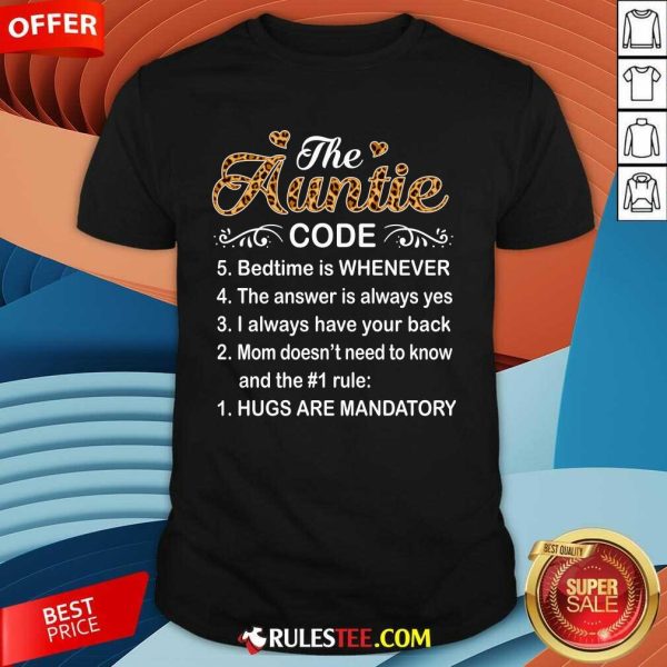 The Auntie Code Mothers Day Shirt - Design By Rulestee.com