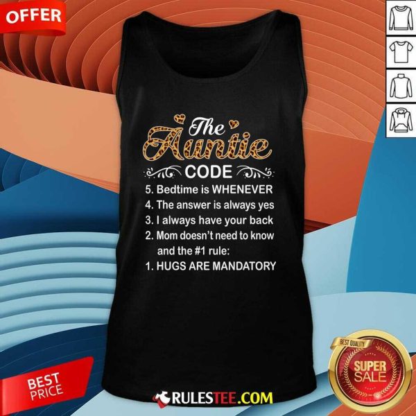 The Auntie Code Mothers Day Tank Top - Design By Rulestee.com