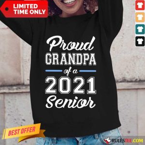 Pretty Proud Grandpa Of A 2021 Senior Long-Sleeved