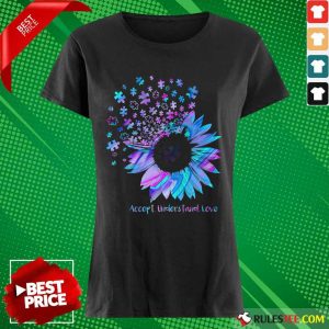 Relaxed Sunflower Accept Understand Ladies Tee