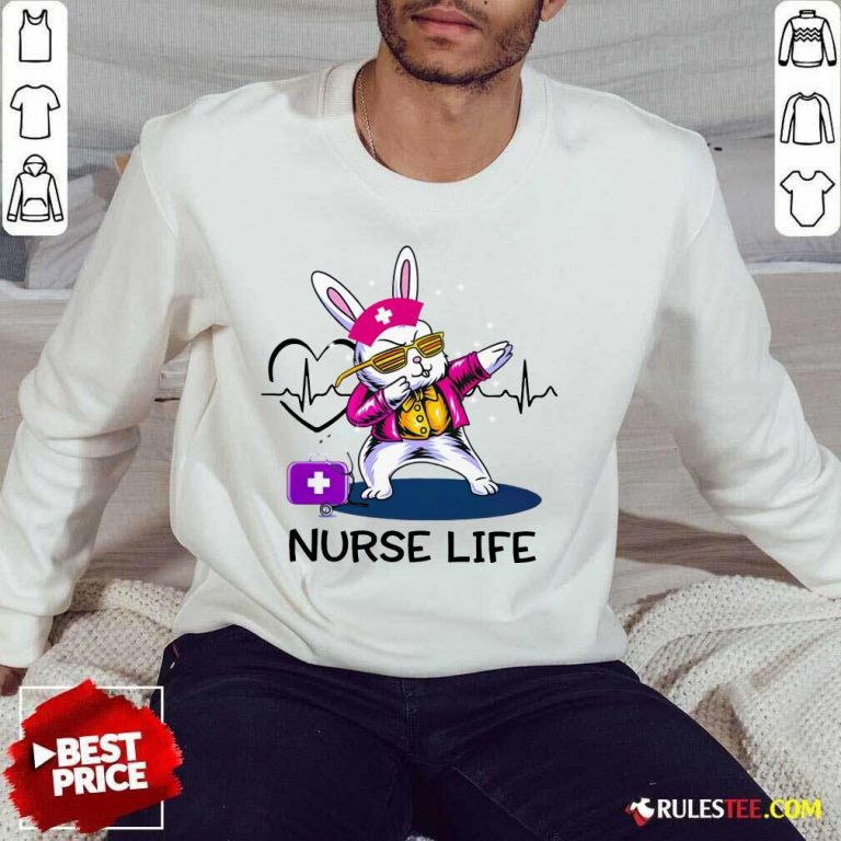 Surprised Bunny Nurse Dab Nurse Life Sweater