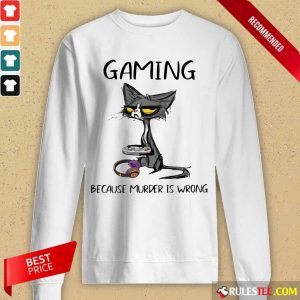 Terrific Black Cat Gaming Murder Wrong Long-sleeved