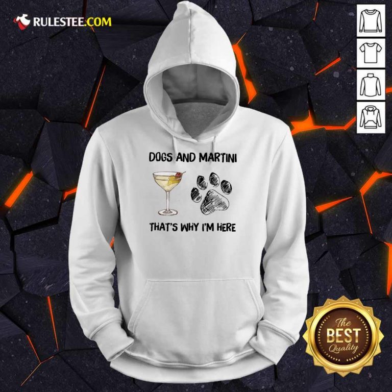 Excellent Dog And Wine That's Why I'm Here Hoodie