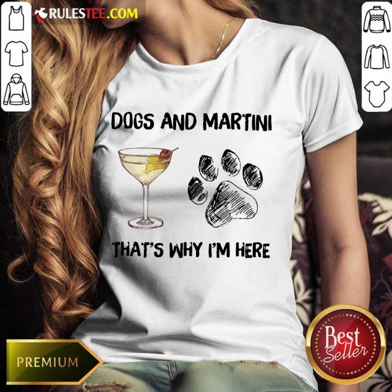 Excellent Dog And Wine That's Why I'm Here Ladies Tee