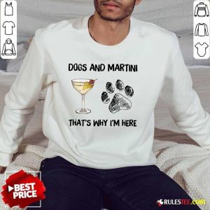 Excellent Dog And Wine That's Why I'm Here Sweater