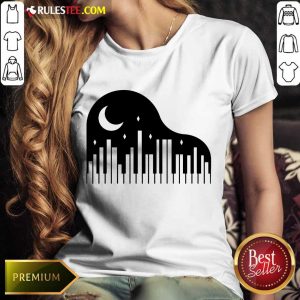 Excellent Piano And Night City Ladies Tee