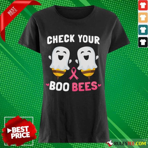 Fantastic Check Your Boo Bees Ladies Tee