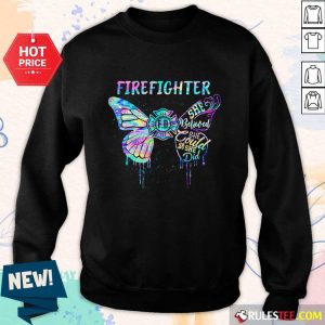 Funny Butterfly Firefighter She Believed She Could So She Did Colorful Sweater