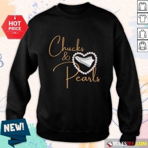 Good Chucks And Pearls 2021 Valentine Heart Sweater