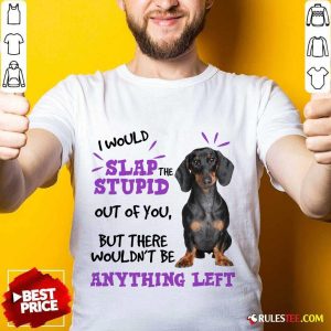 Good Dachshund I Would Slap The Stupid Out Of You But There Would Not Be Anything Left Shirt