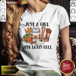 Good Just A Girl Worker Who Loves Fall Ladies Tee