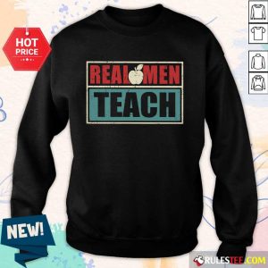 Happy Real Men Teach Apple Vintage Sweater