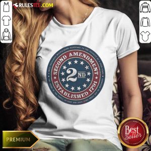 Happy Second Amendment Established 1791 Ladies Tee