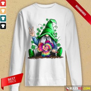 Happy St Patricks Day Hippie Gnome Long-Sleeved