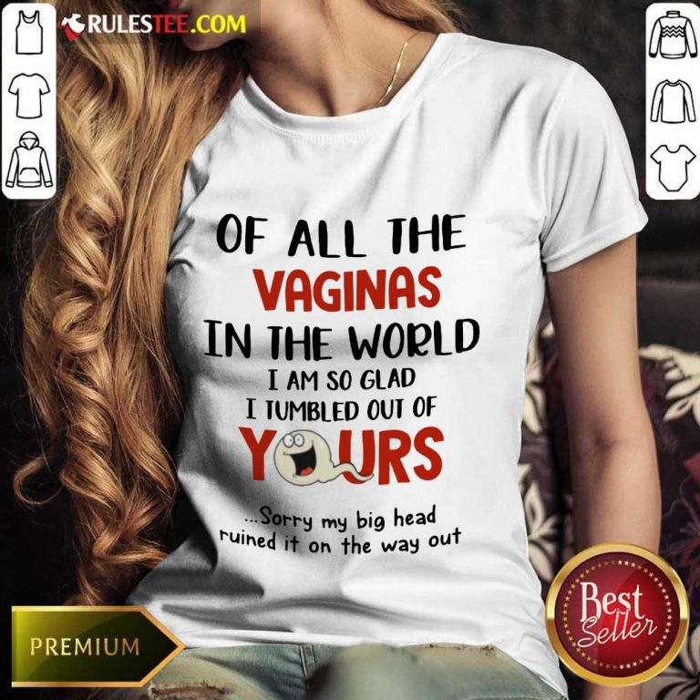 Hot Ghost Of All The Vaginas In The World I Am So Glad I Tumbled Out Of Yours Ladies Tee