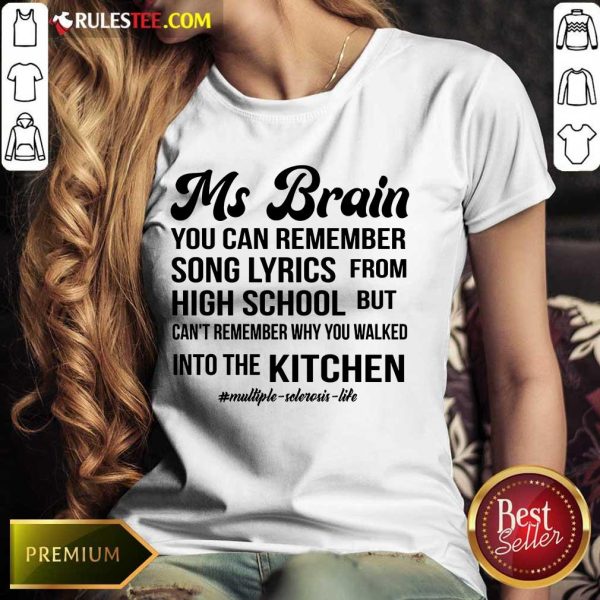 Nice Ms Brain You Can Remember Song Lyrics Ladies Tee